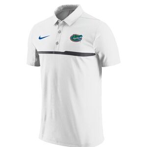 Florida Gators NIKE Dri-Fit Football Sideline Polo Shirt Logo Golf 32855X T59